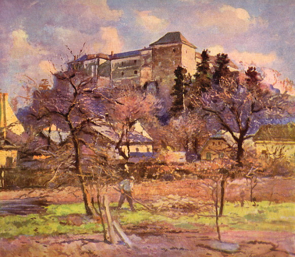 Image - Yosyp Bokshai: Uzhhorod Castle (1947).